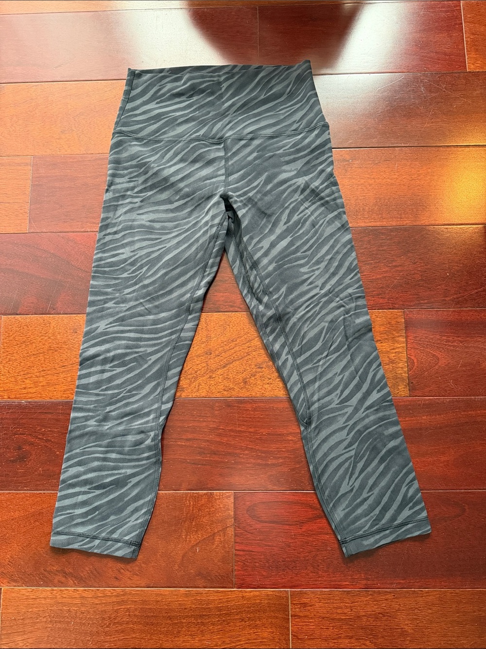 lululemon athletica Gray Zebra Print High-Rise Leggings